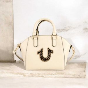 True Religion Horseshoe Logo Satchel- Black
